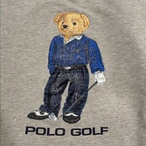 Vintage polo golf bear crewneck